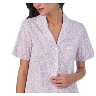 Pijama Pantalón Largo y Blusa Camisera con Botones y Manga Corta CH92658 Carole Hochman