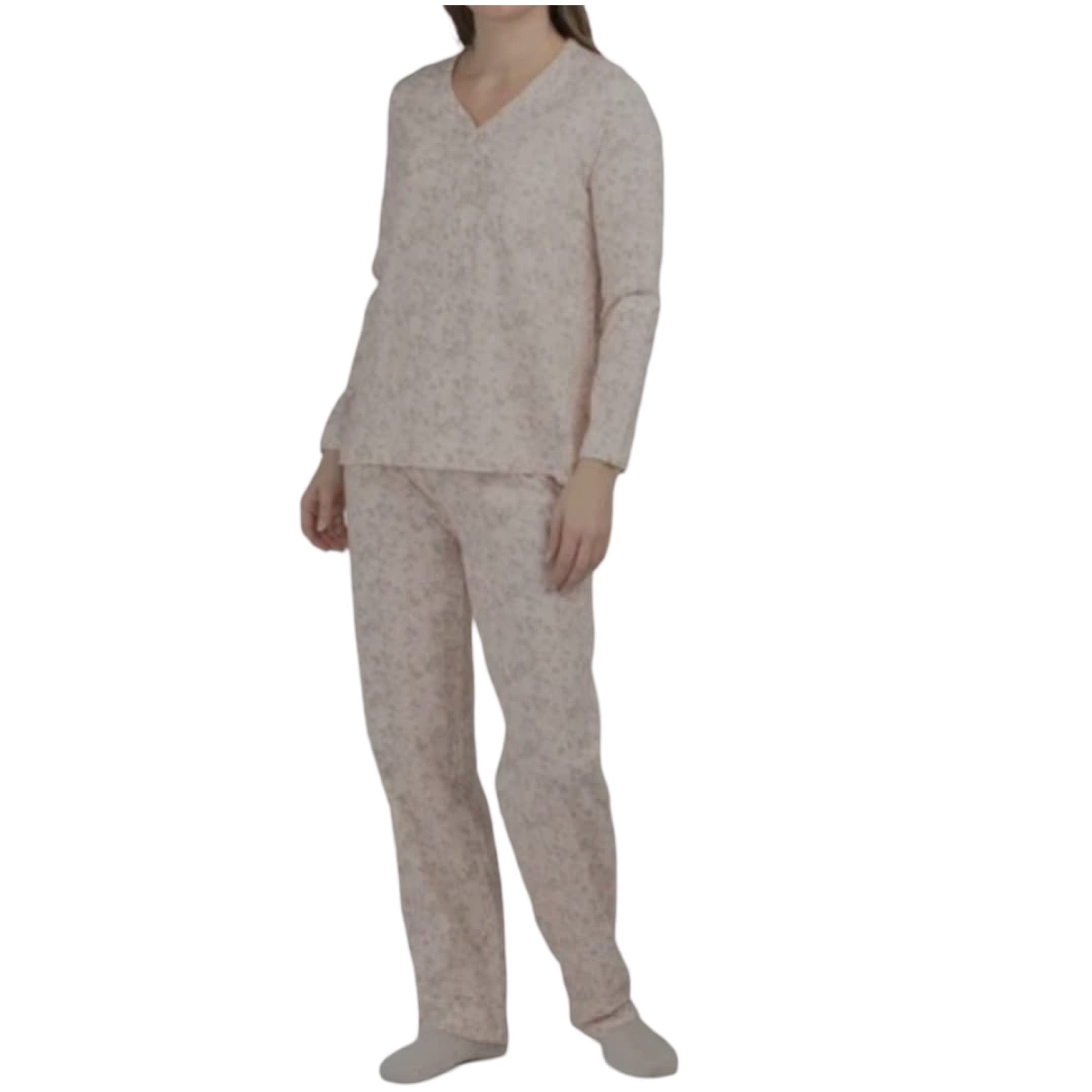 Pijama Tipo Pants Pantalon Largo y Blusa Manga Larga 558749 Poppy & Clay