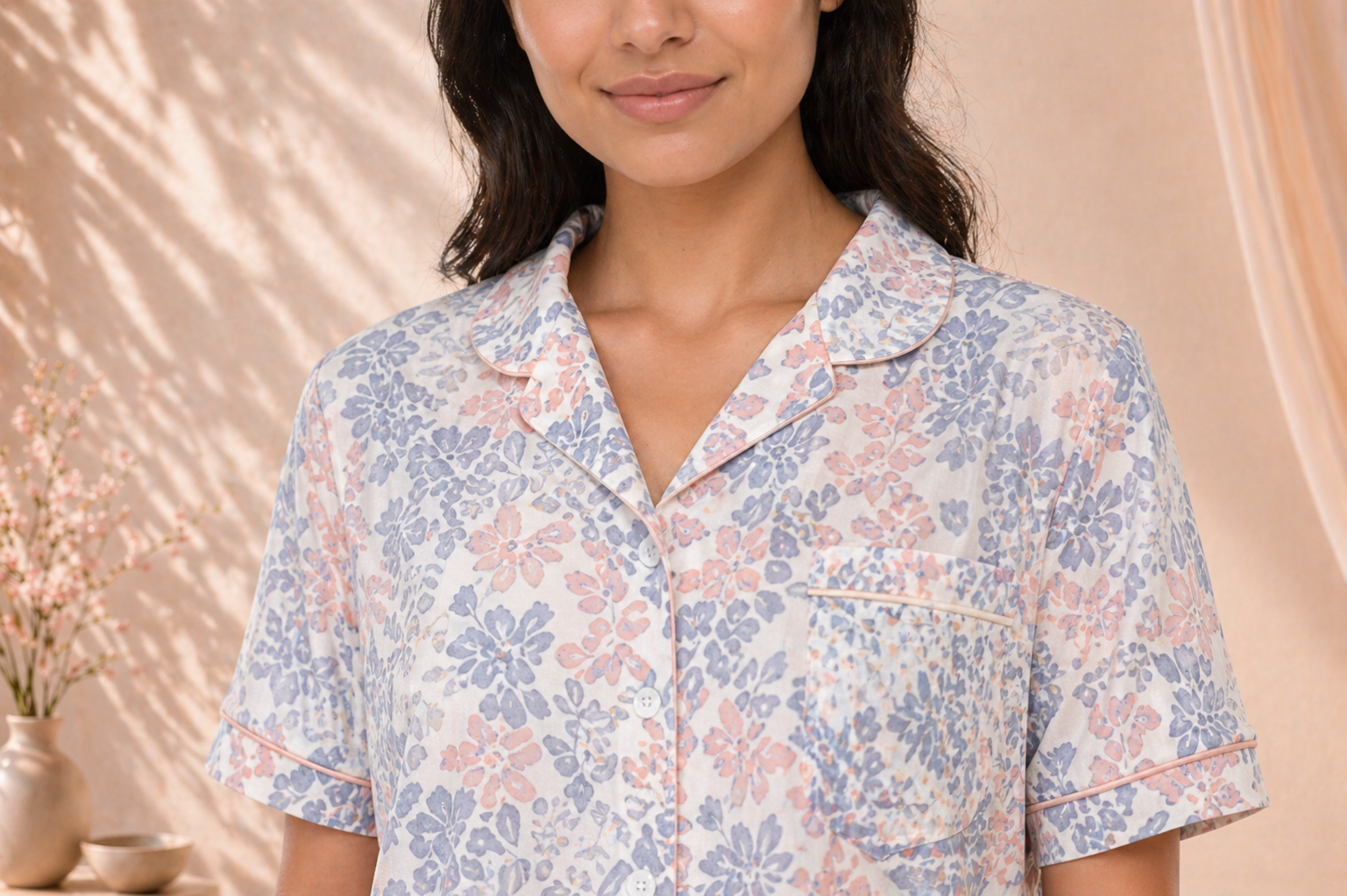 Pijama Flora Nikrooz con Pantalón Largo Mujer