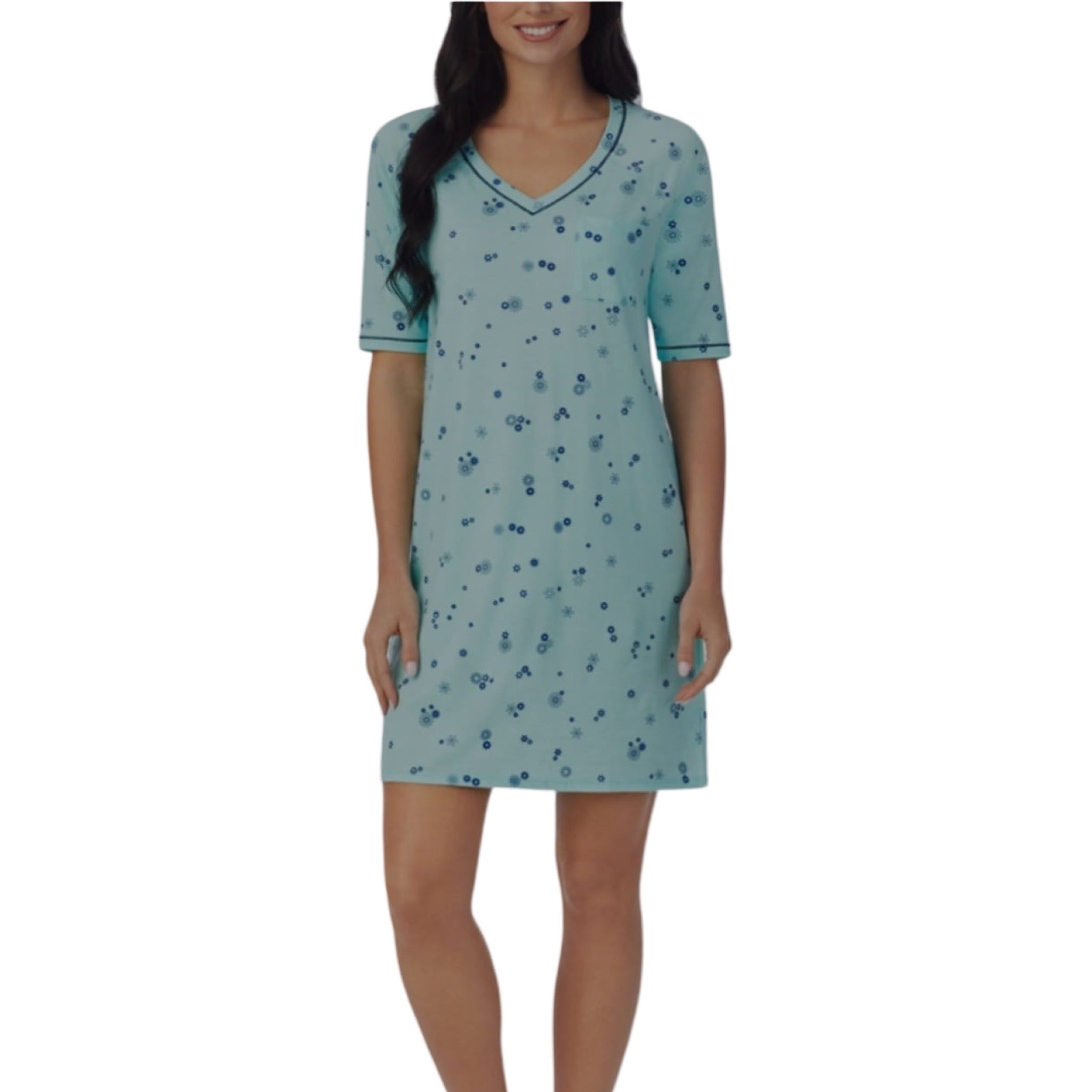 Camisón Corto Cuello en V CD8312811 Cuddl Duds