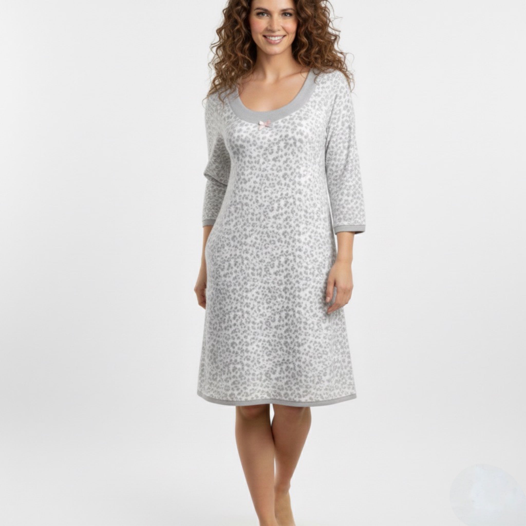 Camisón a Media Pierna con Manga 3/4 597658