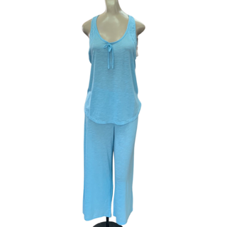 Pijama Pantalón Capri y Blusa Tirante Ancho T90704 Flora Nikrooz