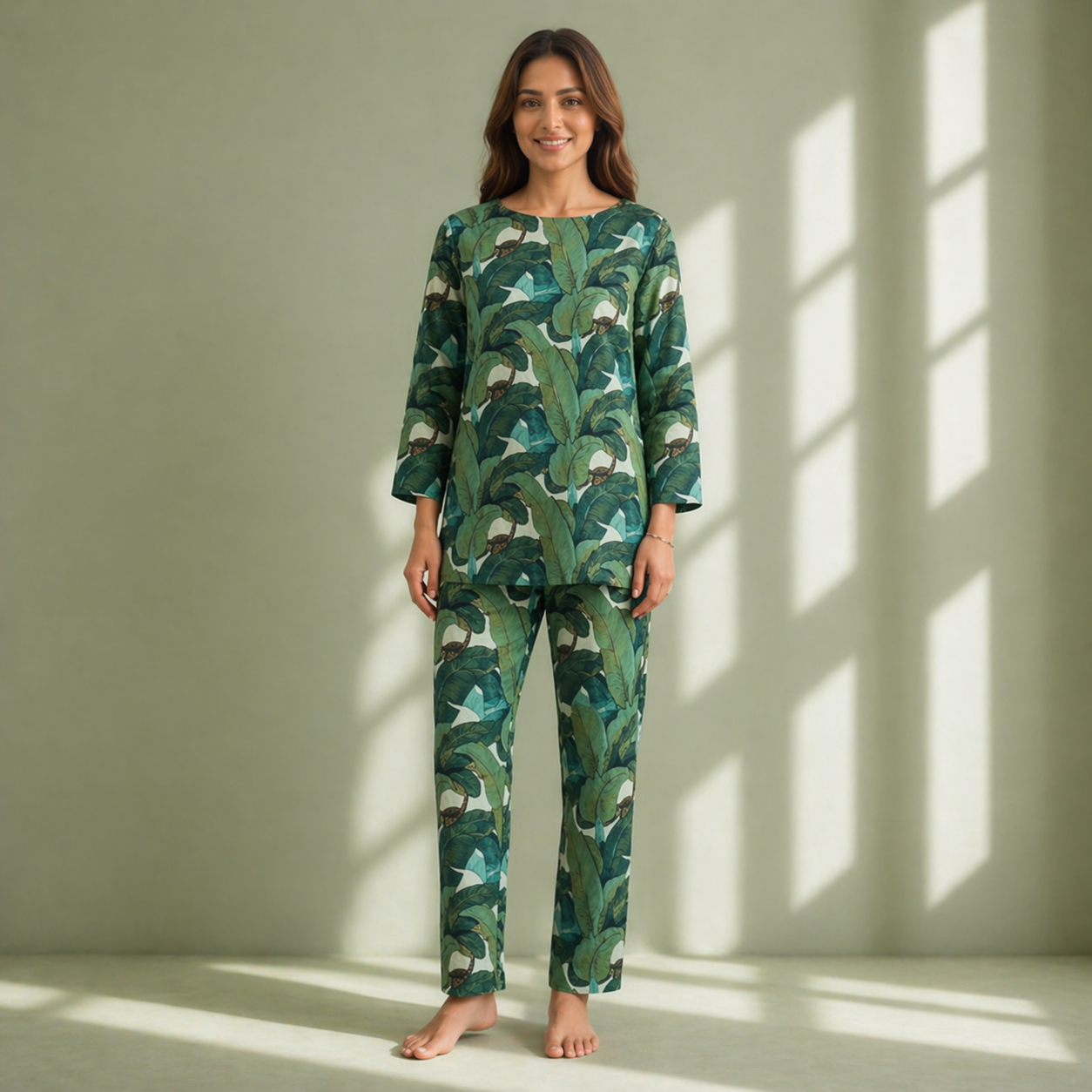 Pijama CTUN con Pantalón Largo y Túnica Mujer