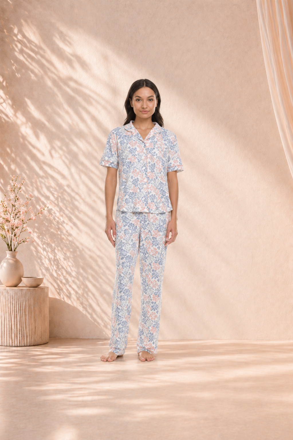Pijama Flora Nikrooz con Pantalón Largo Mujer