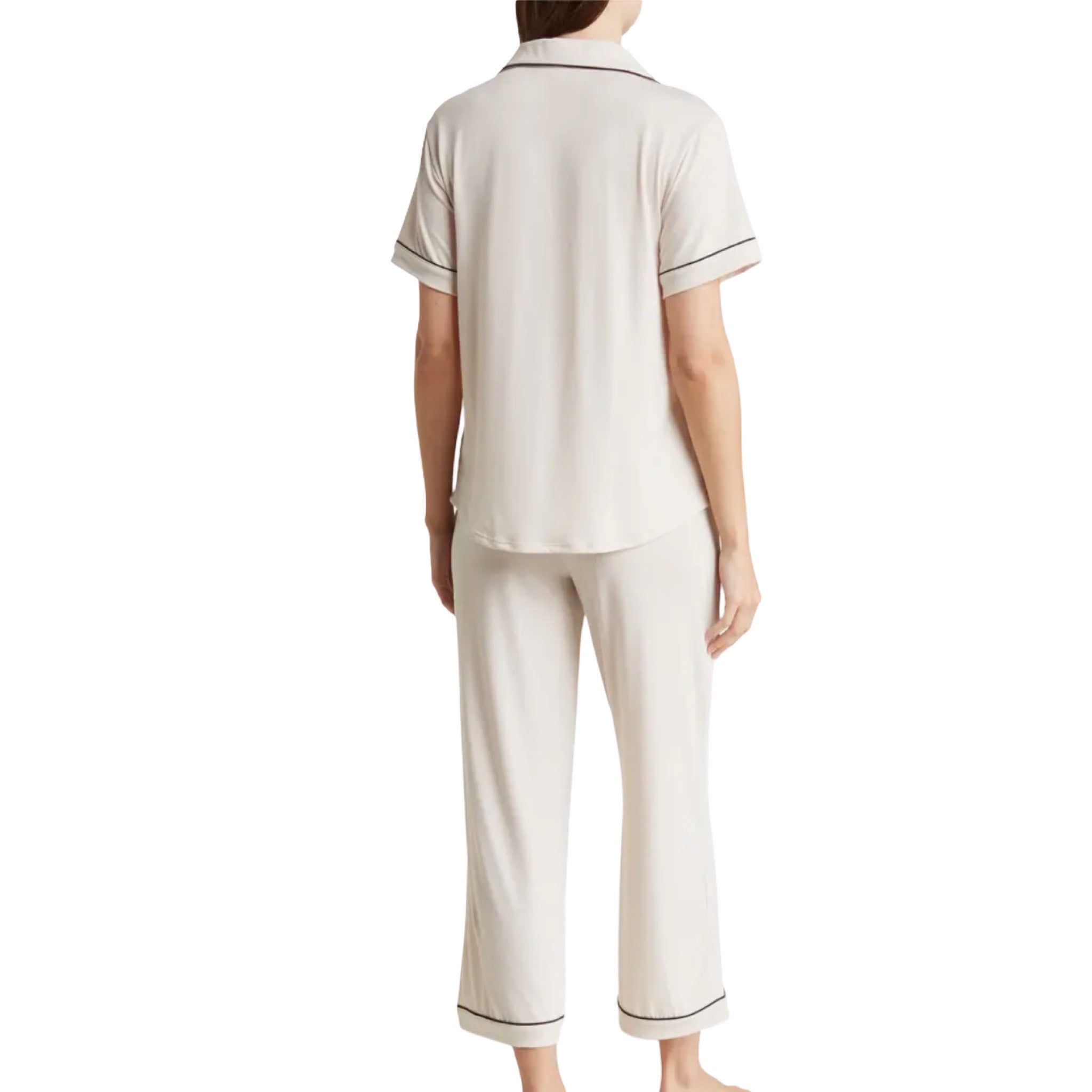 Pijama Pantalon Largo y Blusa Camisera con Botones y Manga Corta NM55 Nicole Miller