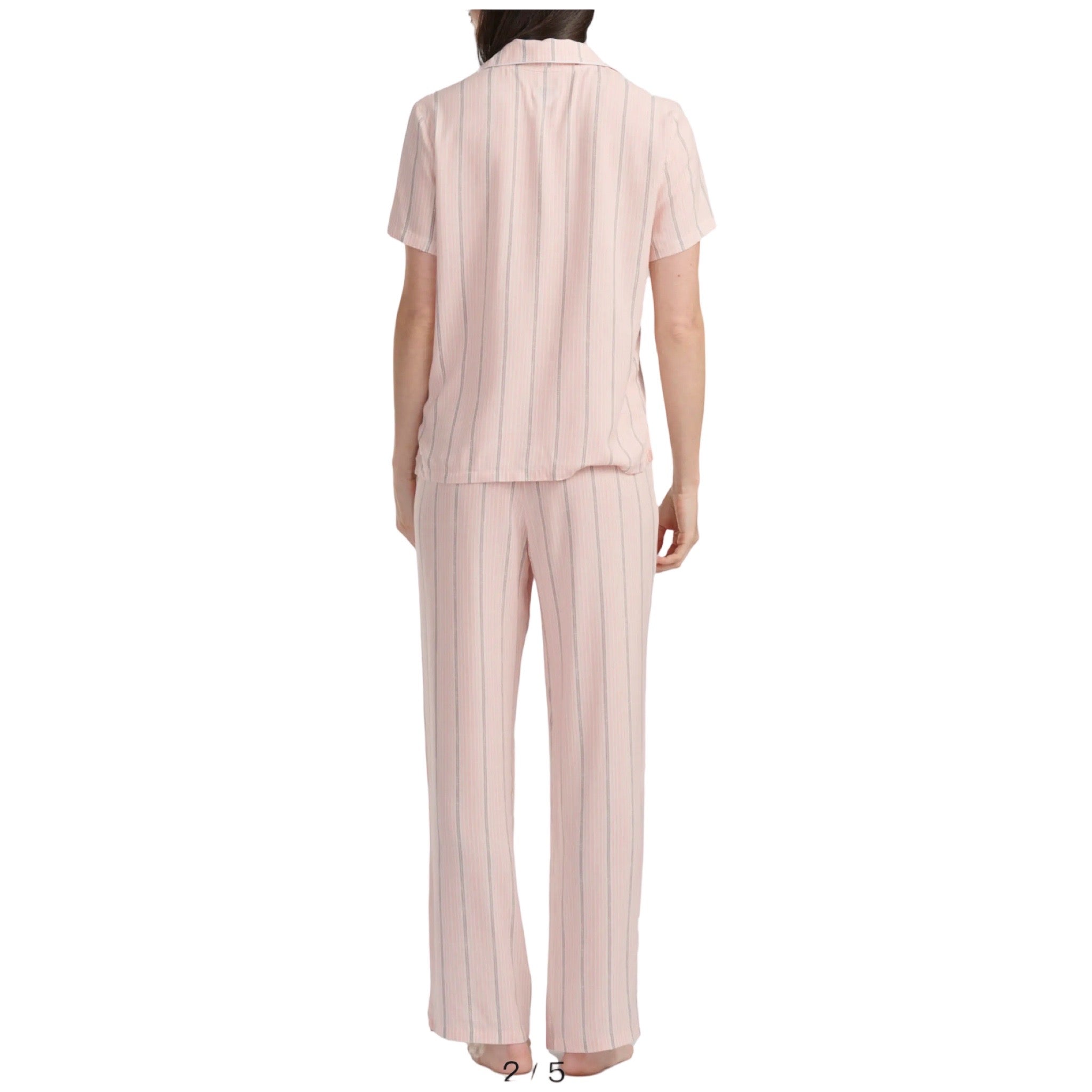 Pijama Pantalon Largo y Blusa Camisera con Botones y Manga Corta RLD0180 Splendid