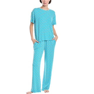 Pijama Pantalón Largo y Blusa Cerrada con Manga Corta SY10023 Sanctuary