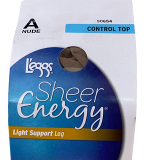 Pantyhose Sheer Energy Control Top Light Support Leg Sheer Toe 90600 90900 L'eggs